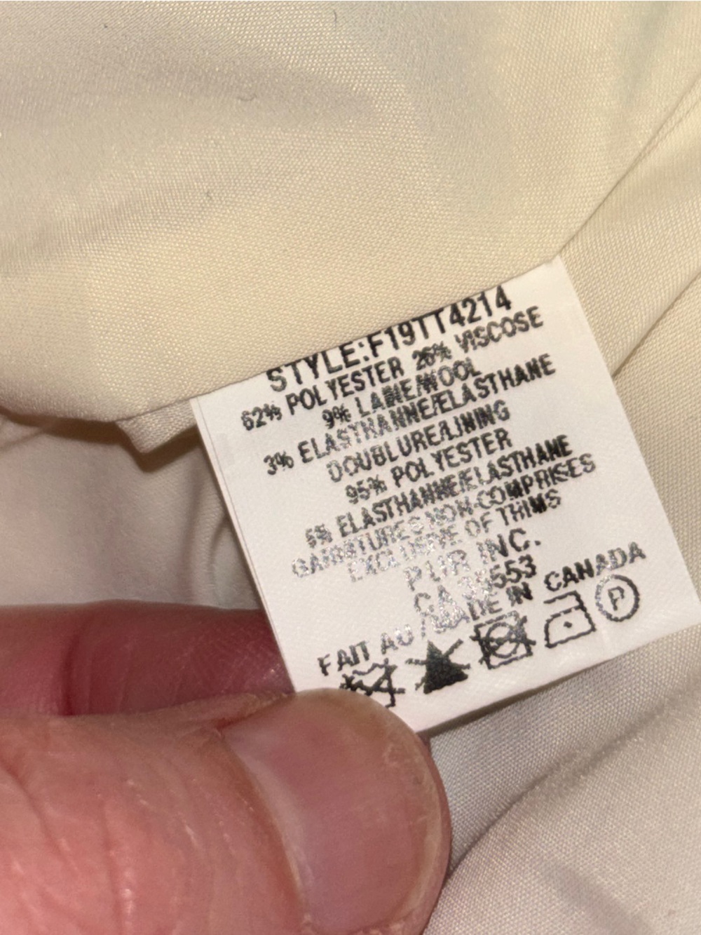 IRIS SETLAKWE Tailored Fully Lined Pants Beige Size 10 - Picture 9 of 11